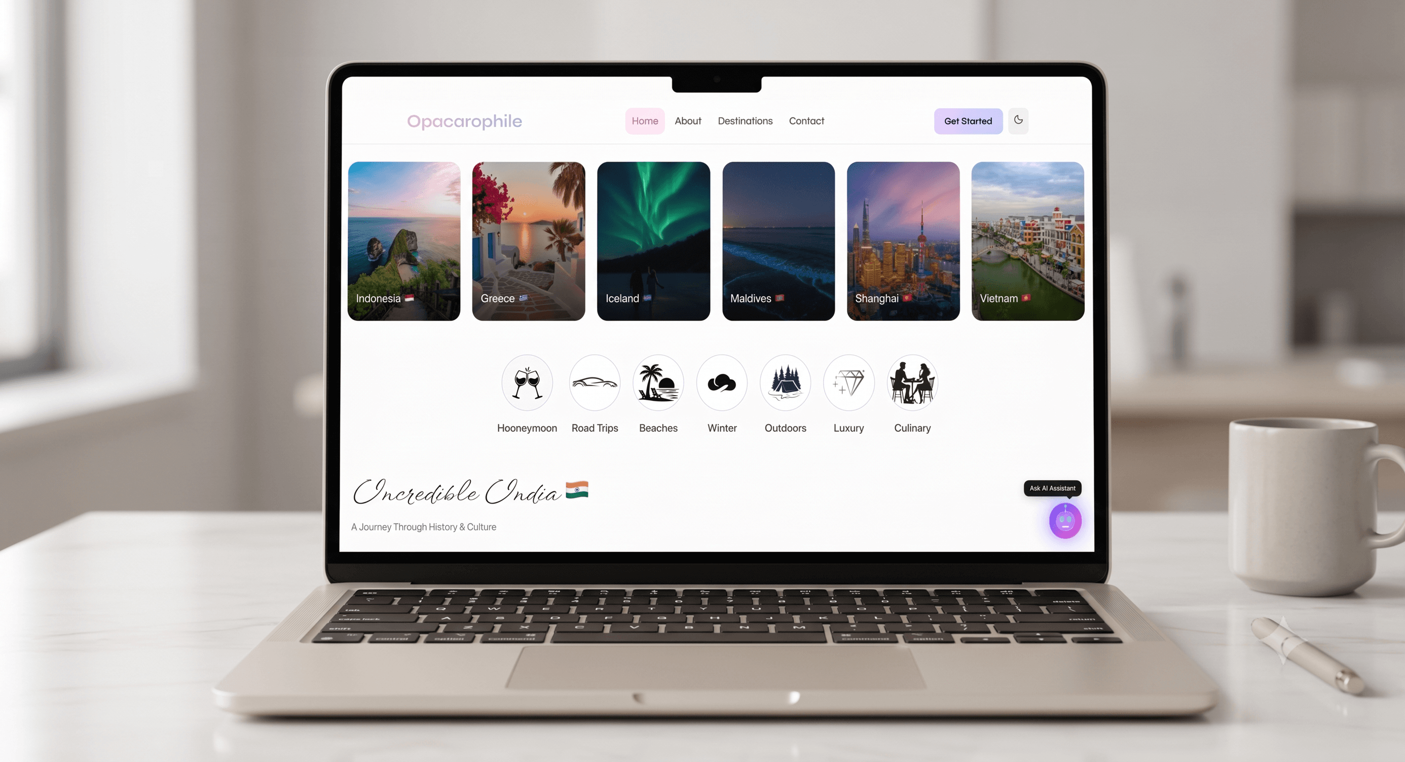 Opacarophile ✈️ - Kritzz DiGital Web Development Project