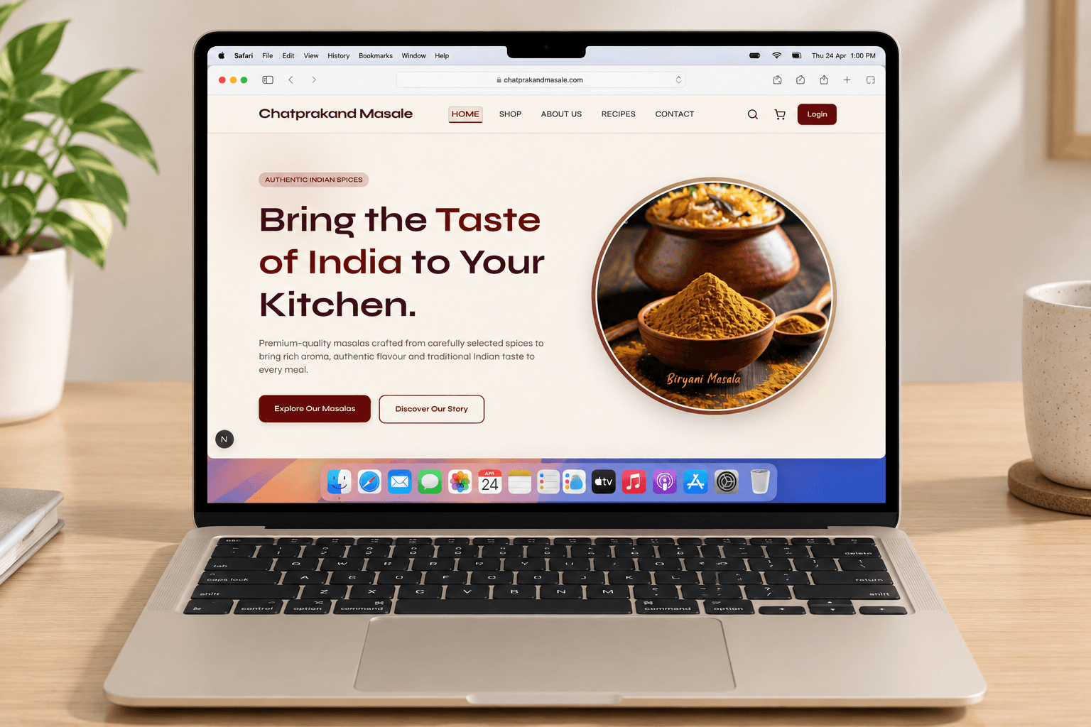 Chatprakand Masala - Kritzz DiGital Web Development Project